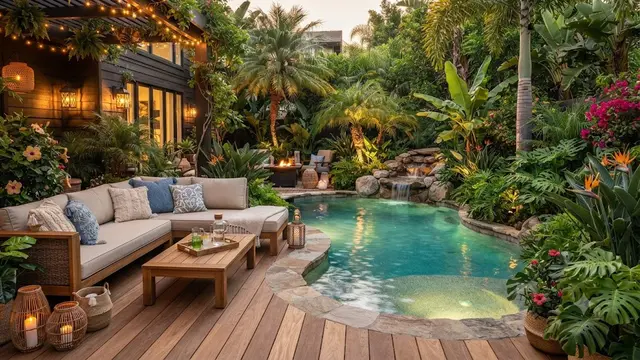 Inspirasi Outdoor Lounge di Belakang Rumah