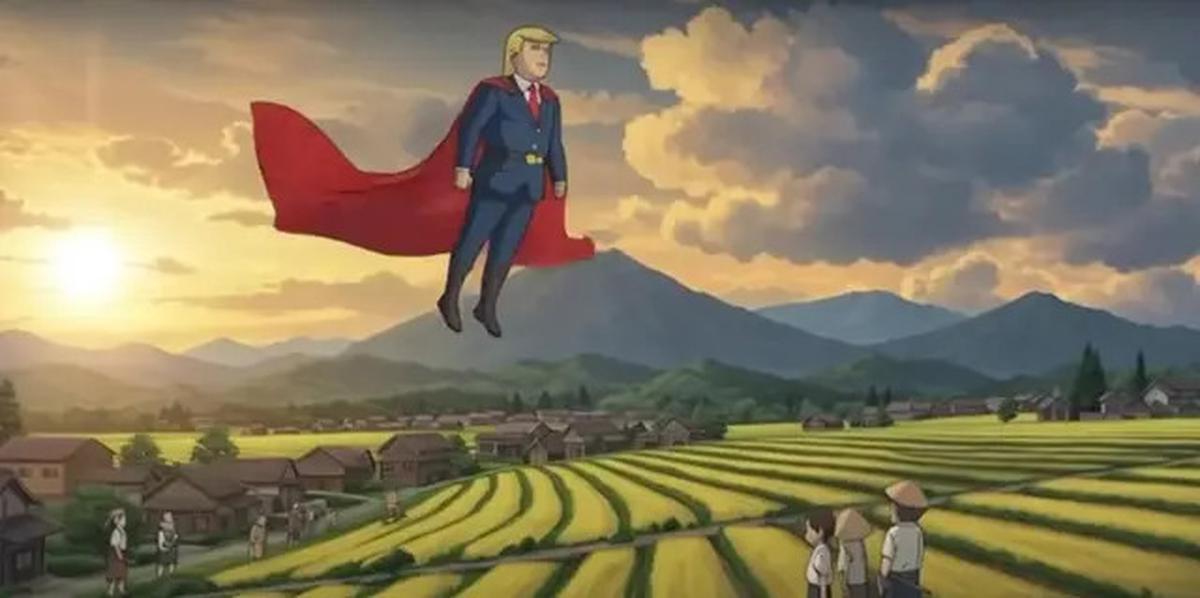 Donald Trump Jadi Pahlawan Anime dalam Lagu dan Video Klip Satir Berjudul Go, Tariff Man Trump!