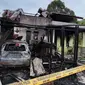 Rumah jurnalis Harian Serambi Indonesia di Kuta Cane, Aceh Tenggara, tiba-tiba terbakar pada Selasa dini hari sekitar pukul 02.00 WIB. (Liputan6.com/ Istimewa/ Asnawi)