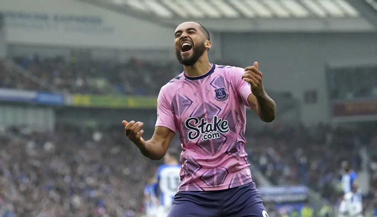 Everton menghajar Brighton dengan skor telak 5-1. (Adam Davy/PA via AP)