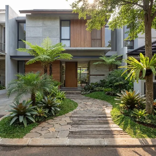 Model Taman Mini Tanpa Pagar