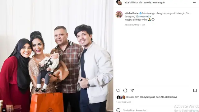 Krisdayanti - Atta Halilintar (Foto: Instagram/@attahalilintar)