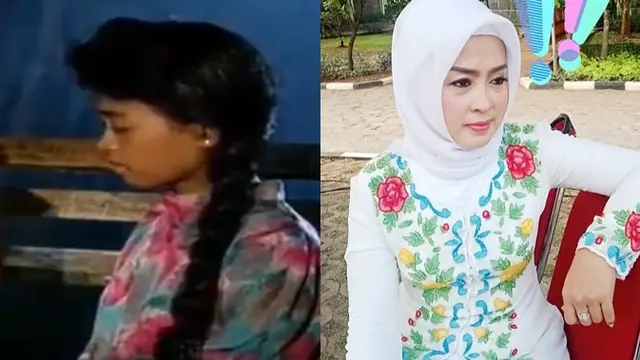 Munaroh menguncir rambut panjangnya, namun di dunia nyata ia kerap mengenakan hijab