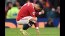<p>Skor 0-5 untuk kekalahan Manchester United bertahan hingga pertandingan usai. Hasil itu benar-benar menjadi tragedi pahit bagi MU di Old Trafford. (AFP/Oli Scarff)</p>