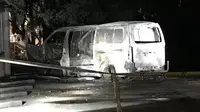 'Bom mobil' yang meledak di markas organisasi umat Kristiani di Canberra, Australia. (Twitter @LyleShelton)