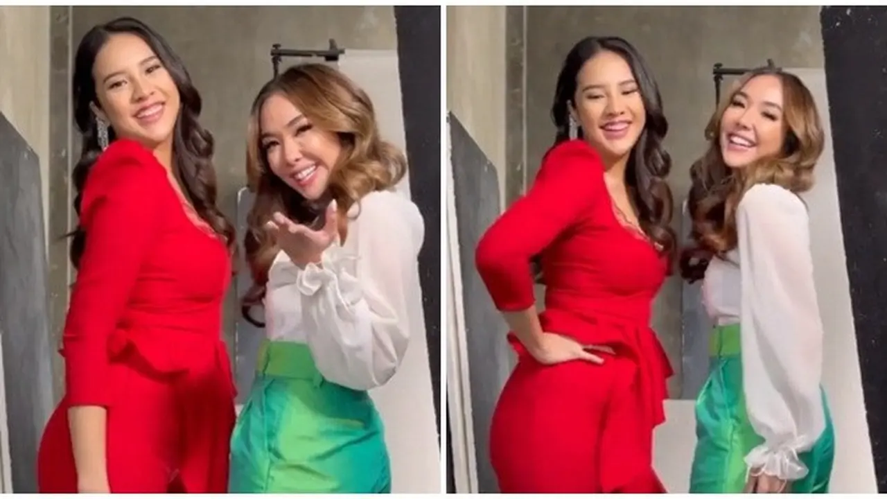 7 Gaya Anya Geraldine dan Gisella Anastasia saat Pemotretan, Kompak Banget