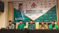 Konferensi Pers DPW PPP Jawa Tengah menyambut Munas Alim Ulama di Semarang. (foto : Liputan6.com/edhie prayitno ige)