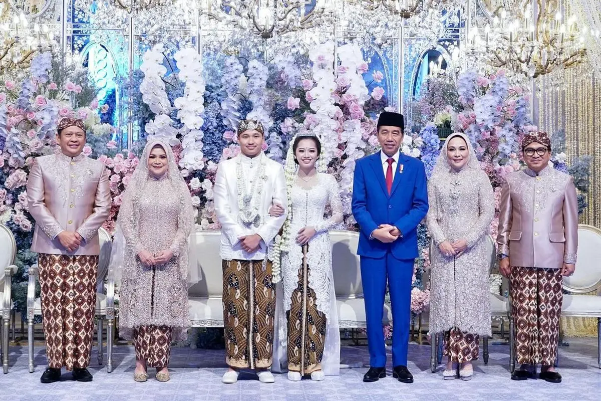 Potret Pernikahan Putri Kelima Ketua MPR dengan Anak Pemimpin LPS,  Presiden dan Wapres Jadi Saksinya
