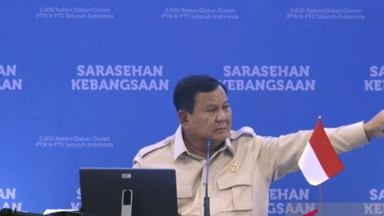 Prabowo Dorong Konsultasi Akademik Rutin untuk Kemajuan Nasional