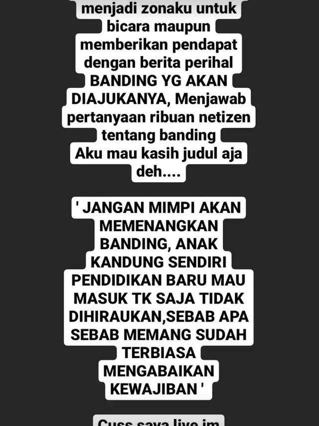 Unggahan Puput mantan istri Doddy Sudrajat. (Foto: Dok. Instagram @puput100ly)