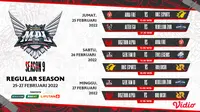 Link Live Streaming MPL Indonesia Season 9 Pekan Kedua di Vidio, 25-27 Februari 2022. (Sumber : dok. vidio.com)