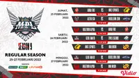 Link Live Streaming MPL Indonesia Season 9 Pekan Kedua di Vidio, 25-27 Februari 2022. (Sumber : dok. vidio.com)