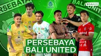 Ilustrasi duel antarlini Persebaya vs Bali United - BRI Super League 2025/2026. (Bola.com/Gregah Nurikhsani)