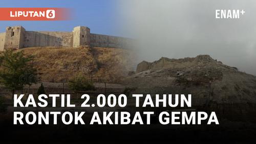 VIDEO: Gempa Turki Porak-porandakan Kastil Gaziantep yang Berusia 2.000 Tahun