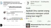 Pertanyaan netizen (Sumber: Instagram/drama.sosialmedia)