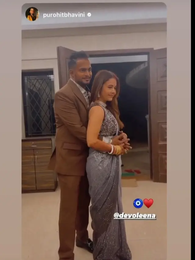 Devoleena Bhattacharjee Bintang Gopi menikah dengan Shahnawaz Sheikh (Foto: Instagram devoleena)