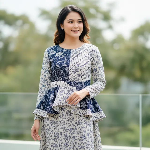 Gamis Batik Brokat 2026 yang Tidak Terlihat Tua (Image by Gemini AI)