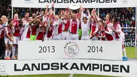 Ajax Amsterdam berhasil meraih gelar juara Eredivisie Belanda karena poinnya  tak akan terkejar lagi oleh tim lainnya di dua laga tersisa. (dailymail.co.uk)