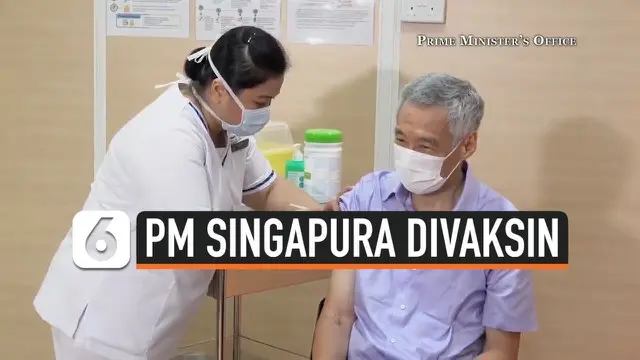 Perdana Menteri Singapura Lee Hsien Loong menerima vaksin Pfizer BioNTech dosis pertama pada Jumat (8/1), siang waktu setempat. Penyuntikan vaksin dilakukan di Singapore General Hospital.