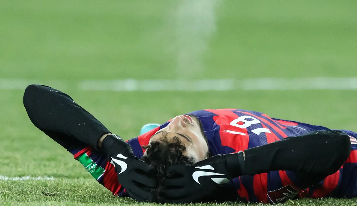 Tercatat, ada dua pemain dilaporkan mengalami hipotermia atau penurunan suhu tubuh secara drastis yang dapat membahayakan. (Getty Images via AFP/David Berding)