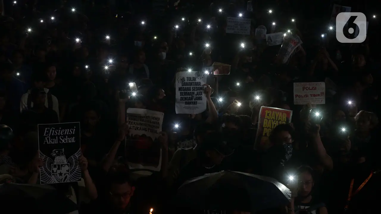 Unjuk Rasa Indonesia Gelap Koalisi Masyarakat Sipil