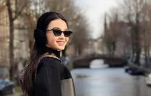 Cantik Elegan, Penampilan Modis Raline Shah saat Liburan di Amsterdam Belanda dengan Outfit Monokrom