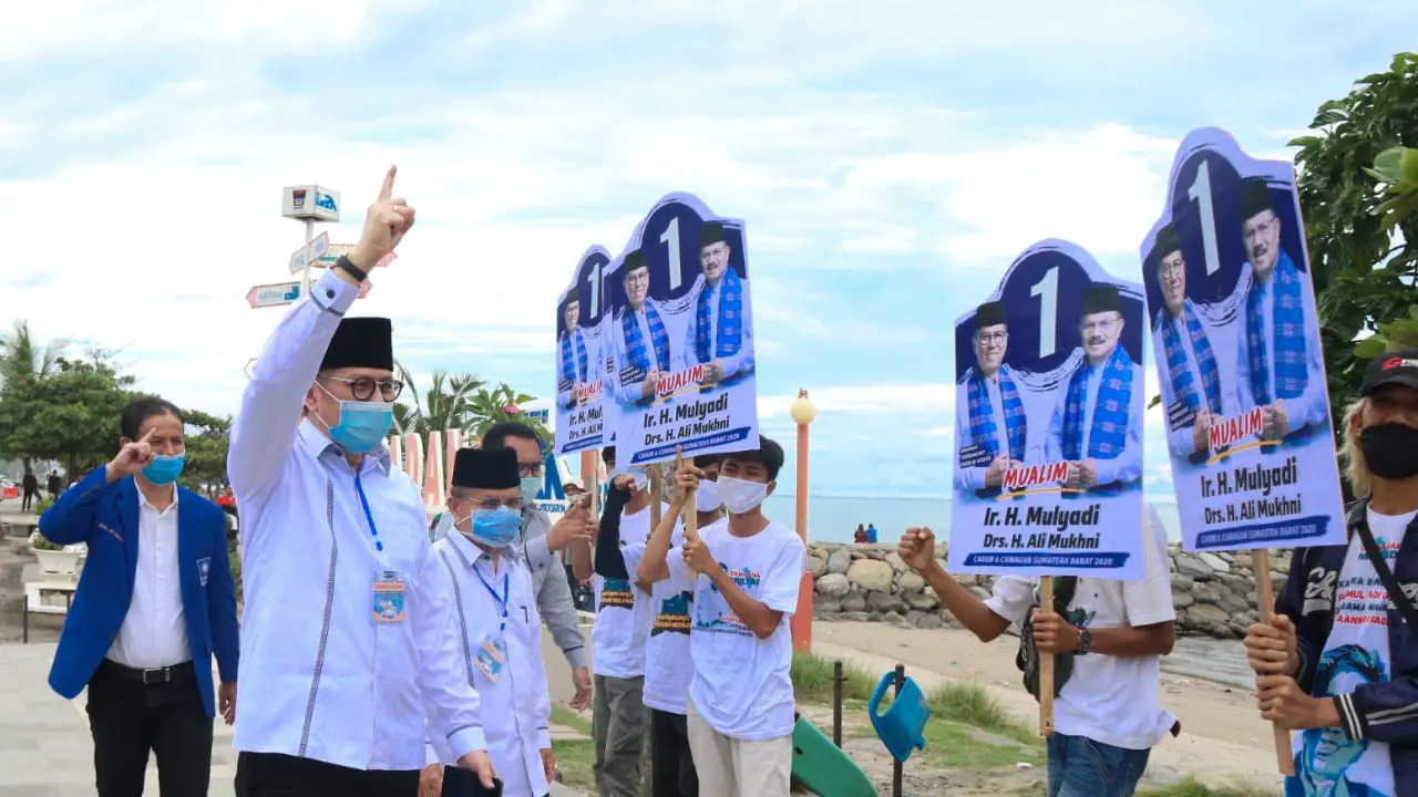 Kampanye Hari Pertama Cagub Sumbar Mulyadi