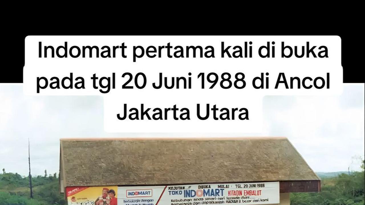Potret Gerai Indomaret Pertama 37 Tahun lalu