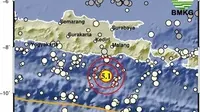 Gempa bumi magnitudi 5,1 mengguncang wilayah Malang, Jawa Timur. (Dok BMKG)