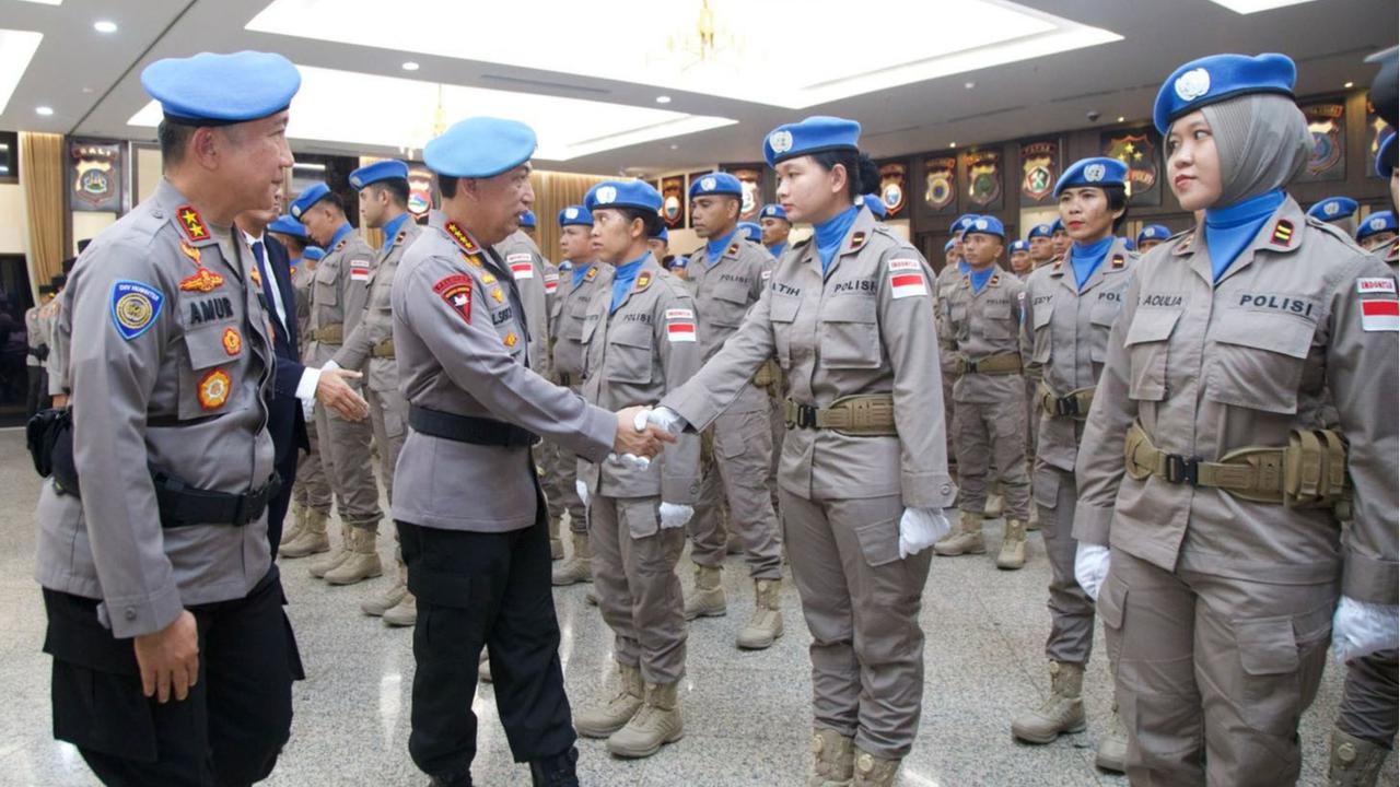 FOTO: Polri Kirim 140 Personel FPU 7 MINUSCA ke Afrika Tengah