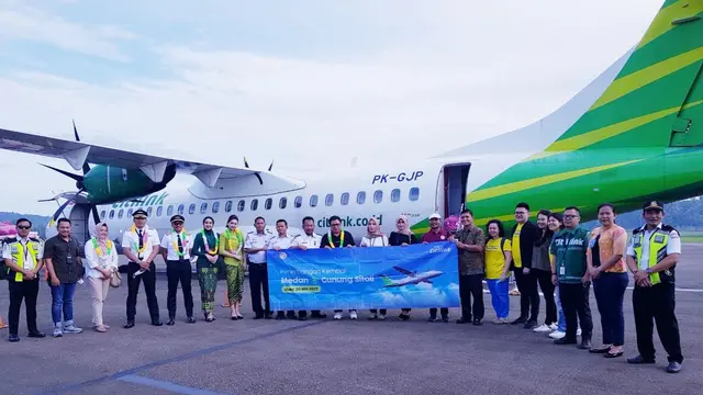 Citilink menambah tiga penerbangan domestik dari Bandara Kualanamu Medan. Diantaranya Medan - Banda Aceh, Medan - Gunungsitoli, dan Medan - Sibolga. (Dok Citilink)