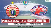 Jadwal Piala AFC, Persija Jakarta Vs Home United. (Bola.com/Dody Iryawan)