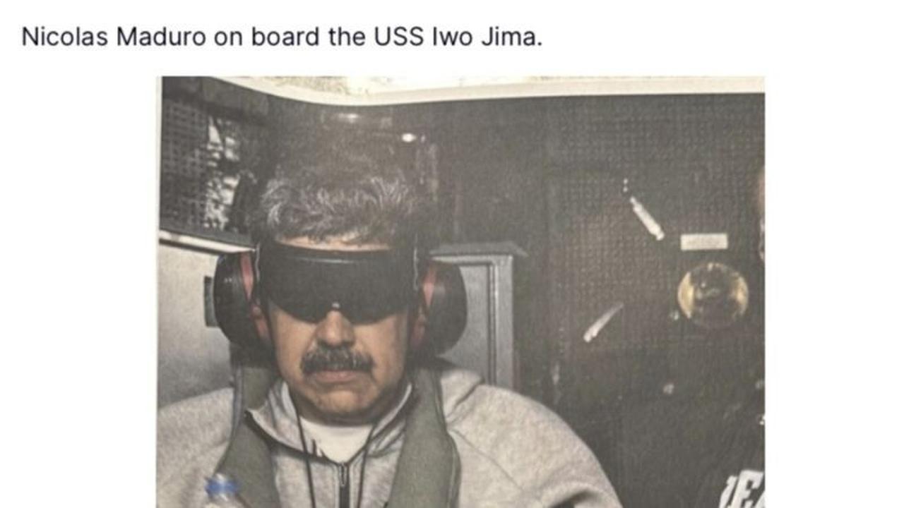 Heboh! Trump Rilis Foto Penangkapan Maduro di Kapal Perang AS
