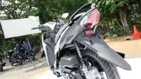 Tampak belakang Yamaha Mio S terlihat sporty. (Septian/Liputan6.com)