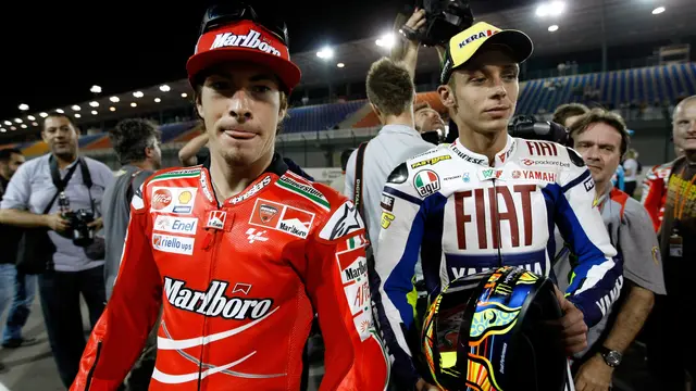 Valentino Rossi dan Nicky Hayden-AP-20170523