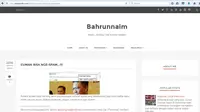 Laman yang diduga milik Bahrunnaim bernama Muharridh.com itu mengunggah tulisan tentang sindiran untuk Polri. (Istimewa/Muharridh.com)