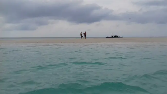 Gusung Sanggalau, Pulau Pasir di Kepulauan Derawan, Kalimantan Timur. (/Ramdania El Hida)