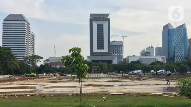 Wajah Taman Monas Setelah Penebangan 190 Pohon