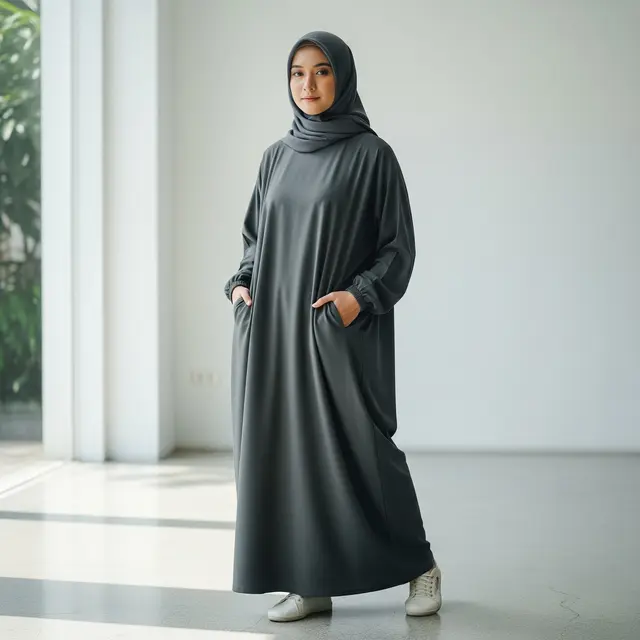 9 Model Gamis Simple Kekinian untuk Cewek Tomboy, Nyaman dan Modis