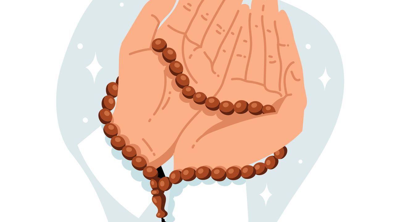 ilustrasi sedang berdoa