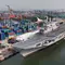 Kapal Induk Italia Giuseppe Garibaldi Tiba di Tanjung Priok