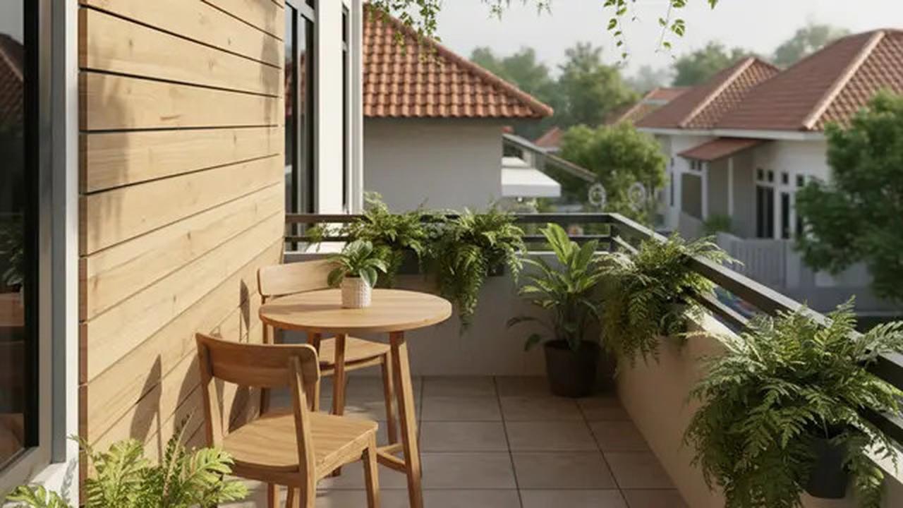 10 Desain Balkon Rumah Kecil di Lahan Terbatas, Nyaman buat Bersantai Meski Minimalis