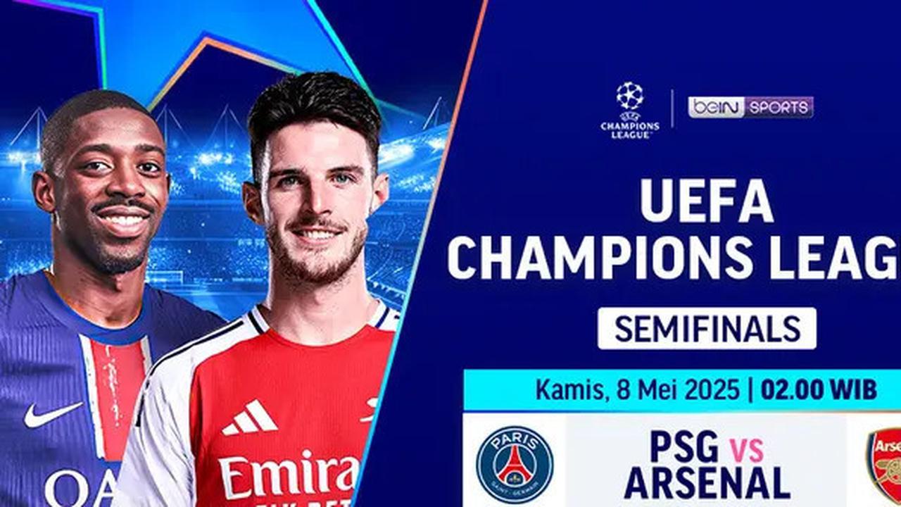 Link Nonton Live Streaming PSG Vs Arsenal di Vidio, Kick-Off 02.00 WIB Malam ini