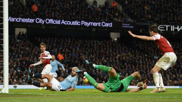 Manchester City Hajar Arsenal 3-1, Sergio Aguero Hattrick