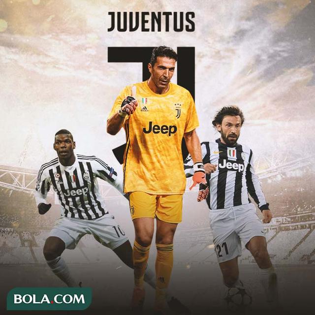Juventus - Paul Pogba, Gianluigi Buffon, Andrea Pirlo
