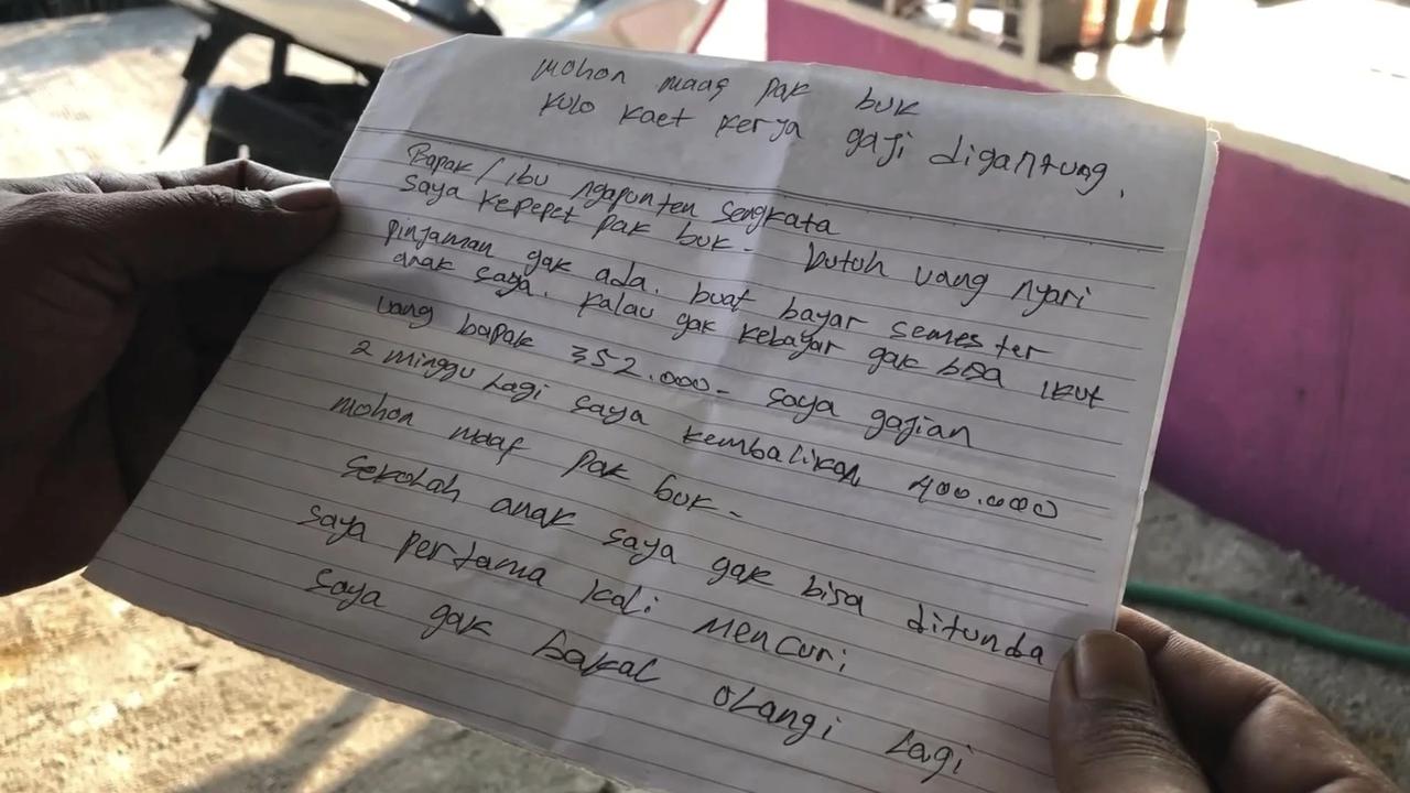Kasus Pencuri Minta Maaf Lewat Surat Di Mojokerto Berakhir Damai