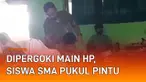 Tindakan tidak terpuji oleh seorang siswa viral di media sosial. Berawal dari guru yang memergokinya bermain HP saat jam ujian berlangsung. Tak terima diingatkan oleh guru, siswa itu keluar kelas dan memukul pintu.