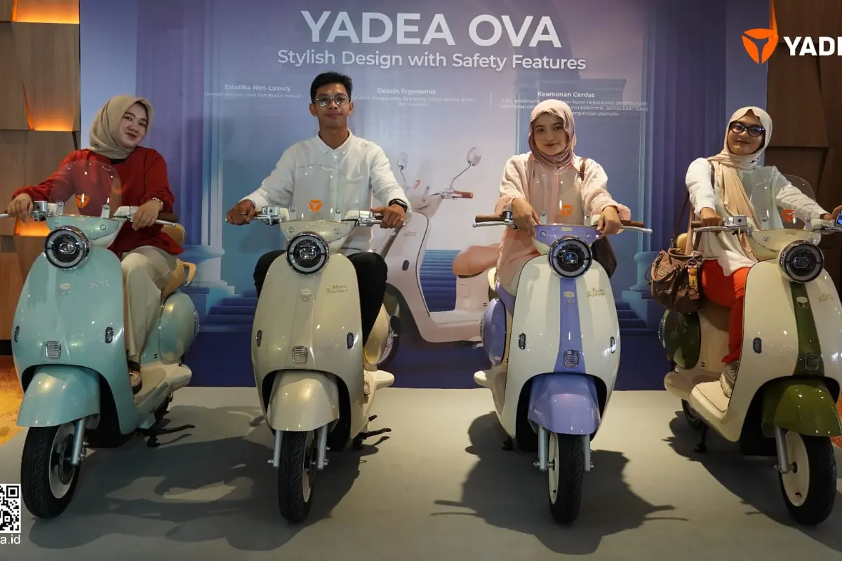 Makin Trendi, Yadea Rilis Warna Baru untuk 4 Motor Listriknya (ist)