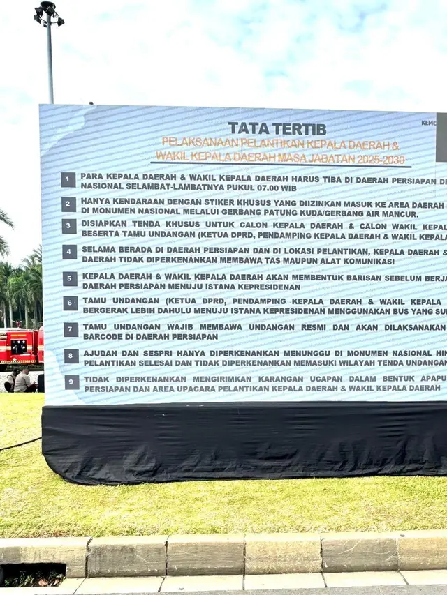 Tata Tertib Pelantikan Kepala Daerah