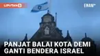 Buang Bendera Israel, Demonstran Kibarkan Kepunyaan Palestina di Balai Kota Sheffield Inggris